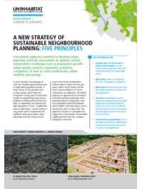 A new strategy of sustainable neighbourhood planning: Five Principles