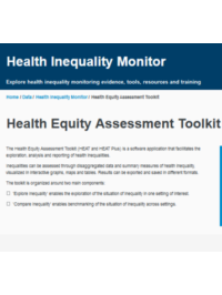 Health Equity Assessment Toolkit