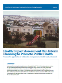 Health impact assessment can inform planning to promote public health