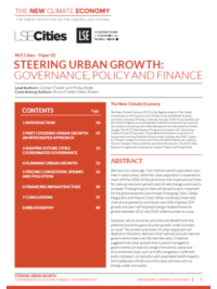 Steering urban growth: governance, policy and finance