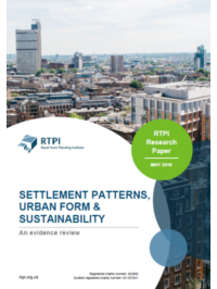 Settlement patterns, urban form and sustainability: An evidence review