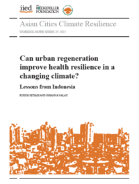 Can urban regeneration improve health resilience in a changing climate? Lessons from Indonesia