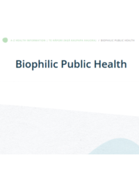 Biophilic Public Health