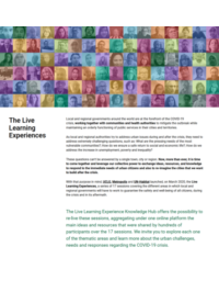 The Live Learning Experience Knowledge Hub